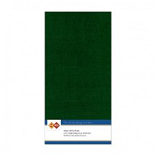 Card deco ; Linnenkarton , Vierkant - Christmas Green