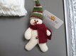 Kerst hanger, sneeuw popje - 1 - Thumbnail