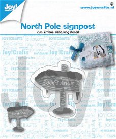 Joy Crafts, Snijmal - North Pole Signpost ; 6002/1419