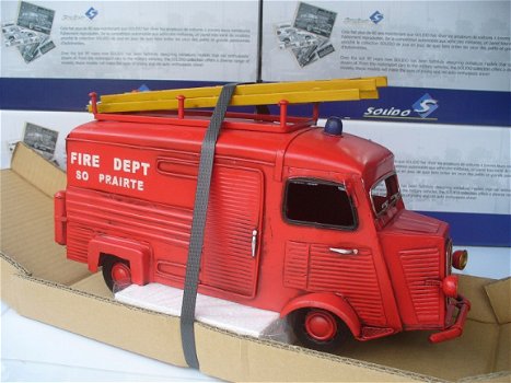 Tinplate Collectables 1/12 Citroen HY Bus Brandweer - 5