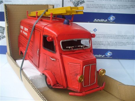 Tinplate Collectables 1/12 Citroen HY Bus Brandweer - 6