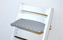 Gecoat grijs witte sterren' zitkussen voor stokke tripp trapp kinderstoel - 1 - Thumbnail