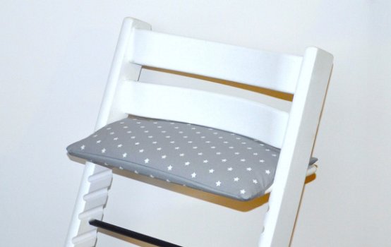 Gecoate botanische print zitkussen voor stokke tripp trapp kinderstoel - 2