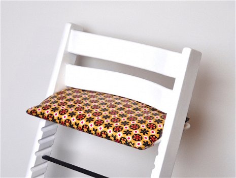 Gecoate panterprint' zitkussen voor stokke tripp trapp kinderstoel - 4