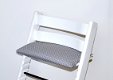 Gecoate grijs zigzag' zitkussen voor stokke tripp trapp kinderstoel - 1 - Thumbnail