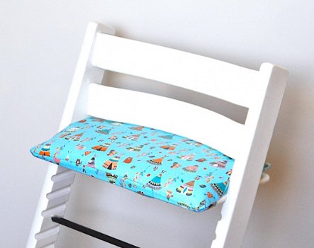Gecoate 'wigwam' zitkussen voor stokke tripp trapp kinderstoel - 1