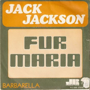 singel Jack Jackson - Fur Maria / Barbarella - 1