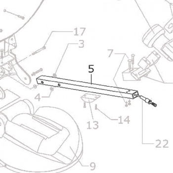 Teleco 08995 spare part LNB draagarm Magicsat 850 (SLNB45) - 1