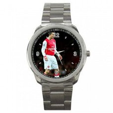 Robin van Persie/Arsenal Stainless Steel Horloge