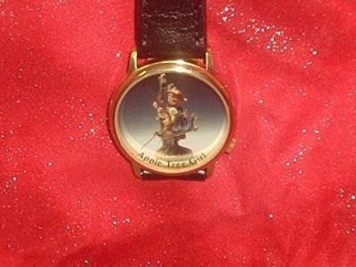 Schitterend 14K Goldplated Hummel Apple Tree Girl Horloge - 1