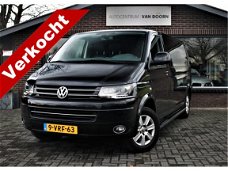 Volkswagen Transporter - 2.0 TDI 140pk | DSG Aut | Lang | Leer | Navi | Xenon | 3 zits | Zwart | Air