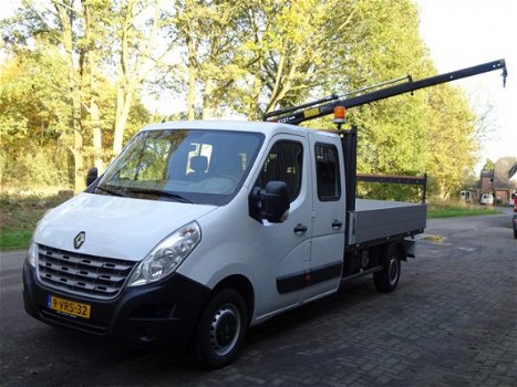 Renault Master - T35 2.3 dCi L4 Airco Hiab 013T laadkraan Trekhaak 2500kg Clima Autokran Pritsche 35 - 1