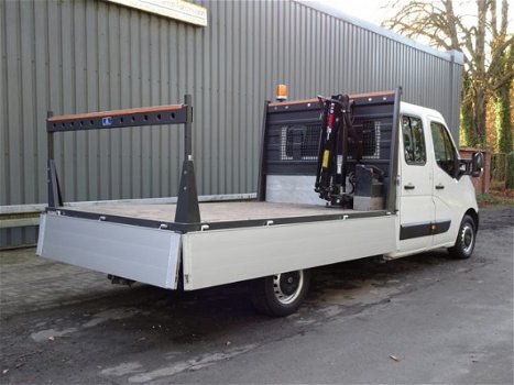 Renault Master - T35 2.3 dCi L4 Airco Hiab 013T laadkraan Trekhaak 2500kg Clima Autokran Pritsche 35 - 1