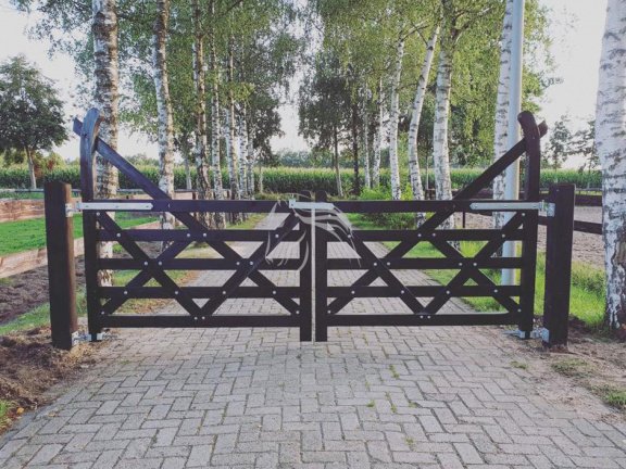 Veld Omheiningen, Engelse houten poort met hoorn, Landelijk - Afbeelding 6