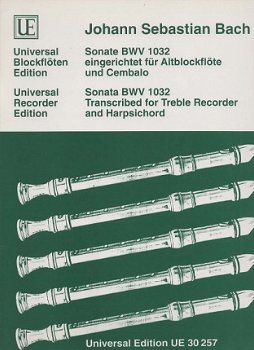 J.S. Bach Sonate BWV 1032 Treble Recorder and Harpsichord - 1