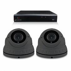 Camerabewaking-set-met-2-Dome-camera-4MP-2K-HD-Analoog-