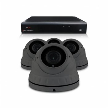 Camerabewaking set met 4 Dome camera – 4MP 2K HD – Analoog - 1