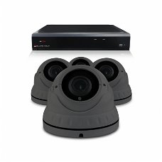 Camerabewaking set met 4 Dome camera – 4MP 2K HD – Analoog