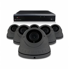 Camerabewaking set met 6 Dome camera – 4MP 2K HD – Analoog