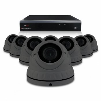 Camerabewaking set met 8 Dome camera – 4MP 2K HD – Analoog - 1