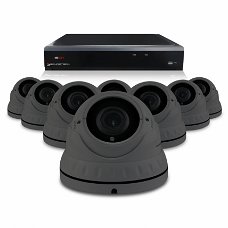 Camerabewaking set met 8 Dome camera – 4MP 2K HD – Analoog