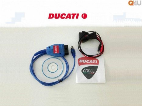 Ducati (Italiaanse) motorbike (3 pins) diagnose kabel en software - 1
