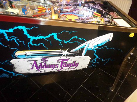 Hersteld 1992 The Addams Family Pinball Flipper Machine - 2