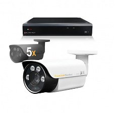 Camerabewaking set 5 x Bullet camera 4MP 2K HD Analoog