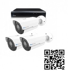 Beveiligingscamera set 3 x Bullet camera 5MP 2K HD – Draadloos