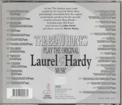 CD The Beau Hunks play the original Laurel & Hardy music VOL 1 - 2