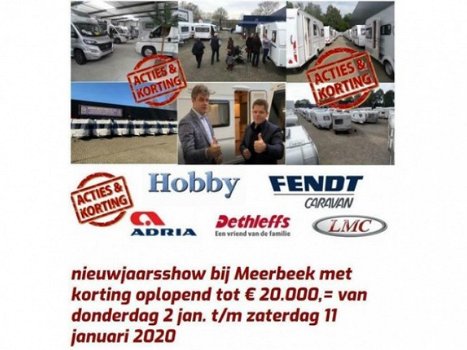 Dethleffs 2020 SHOW 2-11 JANUARI MET VOORDEEL - 1