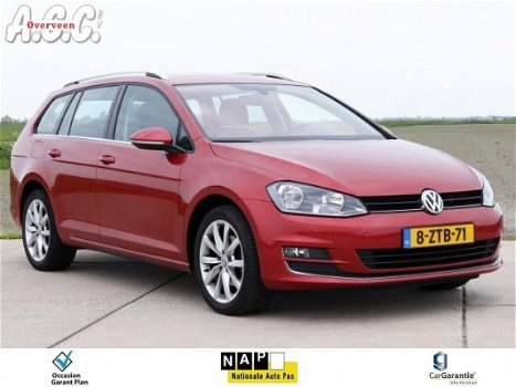 Volkswagen Golf Variant - 1.6 TDi AUTOMAAT Leer Trekhaak Navi ECC - 1