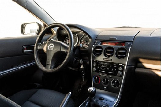 Mazda 6 Sportbreak - 1.8i 120 PK Airco | Orig. Audio | 15'' LMV | Trekhaak | Nette Auto - 1
