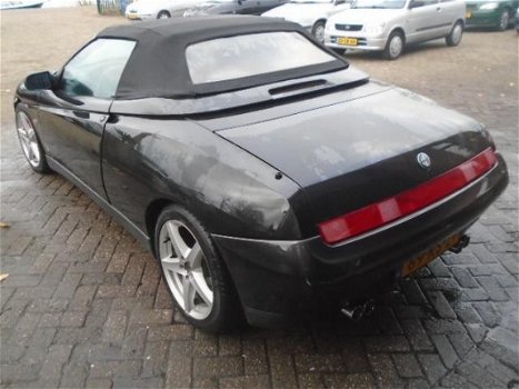 Alfa Romeo Spider - 3.0-12V V6 L cabrio, bj97, leer, airco, enz, mooi, rijd goed, 175dkm, nap, apk 2 - 1