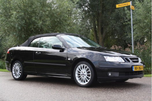 Saab 9-3 Cabrio - 1.9 TiD Linear LEDER-INT / AIRCO / GROOT NAVI / GOED ONDERHOUDEN - 1