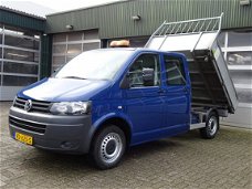 Volkswagen Transporter - 2.0 TDI L2H1 DC 3 zijdige kipper open laadbak 1e eigenaar Euro 5 ex overhei