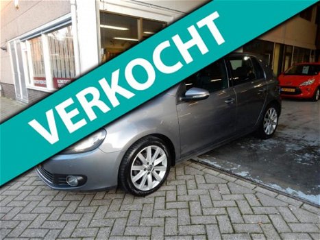 Volkswagen Golf - 1.4 TSI Highline hele nette golf 6 met leer, stoel verwarming, navi, parkeersensor - 1