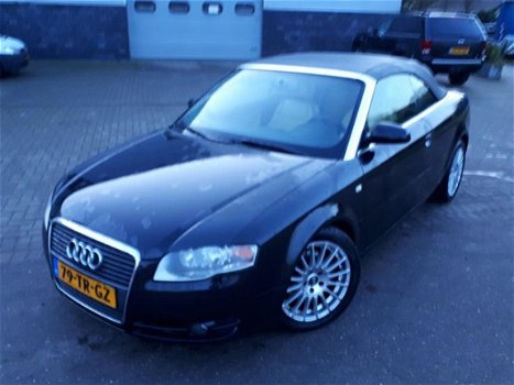 Audi A4 Cabriolet - 1.8 Turbo Pro Line FULL OPTION/LEER /AUTOMAAT/NAP/APK/AIRCO/NAVI/STOELVERWARMING - 1