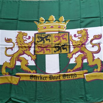 Vlag Rotterdam , Sterker door Strijd - - 1