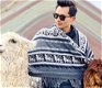 Peruaan Heren Alpaca Poncho Gratis Verzending - 1 - Thumbnail