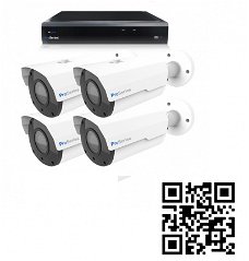 Beveiligingscamera set 4 x Bullet camera 5MP 2K HD – Draadloos