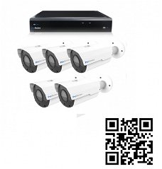 Beveiligingscamera set 5 x Bullet camera 5MP 2K HD – Draadloos