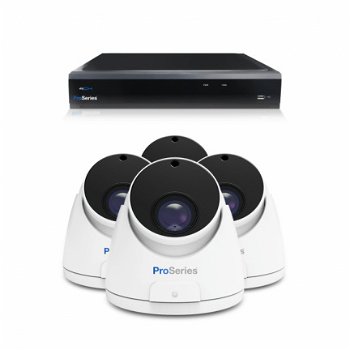 Beveiligingscamera set met 4 Dome camera 5MP 2K HD Draadloos - 1