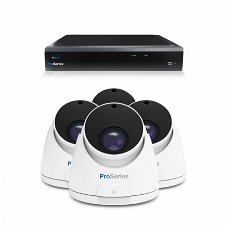 Beveiligingscamera set met 4 Dome camera 5MP 2K HD Draadloos