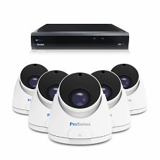 Beveiligingscamera set met 5 Dome camera 5MP 2K HD Draadloos