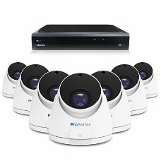 Beveiligingscamera set met 7 Dome camera 5MP 2K HD Draadloos