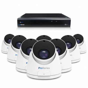 Beveiligingscamera set met 8 Dome camera 5MP 2K HD Draadloos - 1