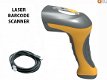 Laser Barcode scanner, geel / grijs, 60 cm. USB - 1 - Thumbnail