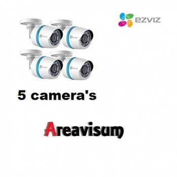 IP set compleet met 8 kanaals NVR en 5 bullet camera's ( CS-BN8-EU ) + 1 cam - 1