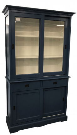 Buffetkast Zundert blauw - wit 120 x 45/40 x 220cm - nr. 1